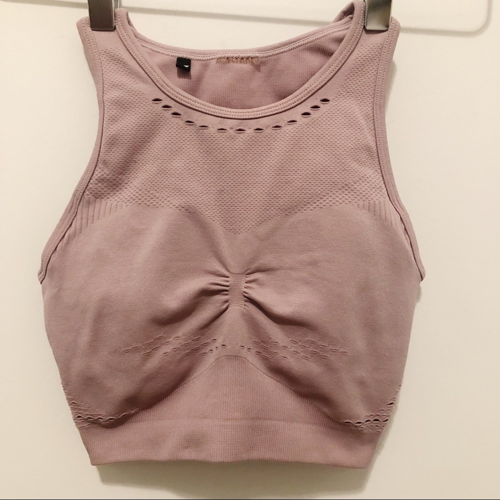Gymshark Lavender Flawless Knit Sports Bra